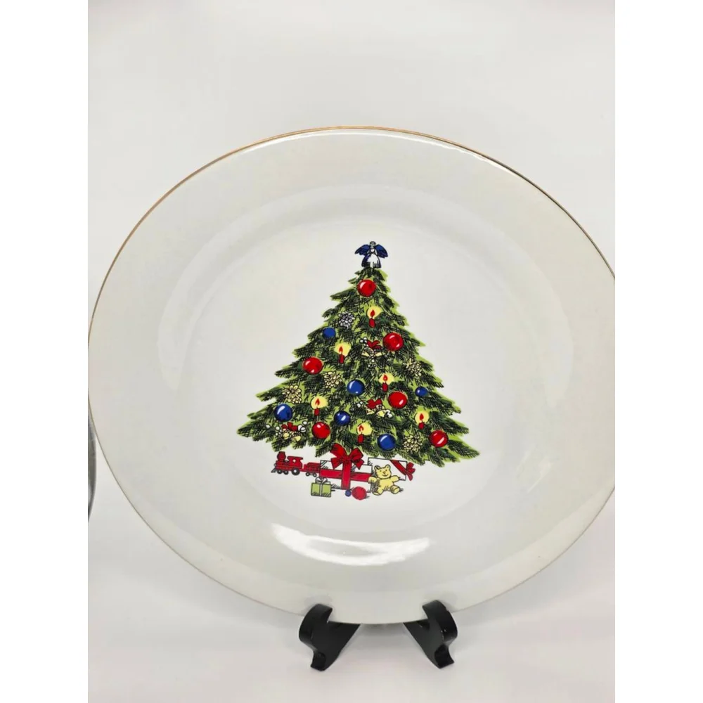 Replacement SEA GULL White Christmas Tree Dinnerware Plate